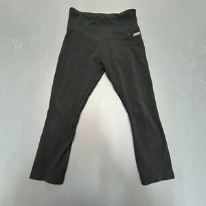 Fabletics Black Capri Leggings Women's 25 Black High Rise Athletic Gym Yoga